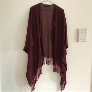 For Love and Lemons Fringe Kimono